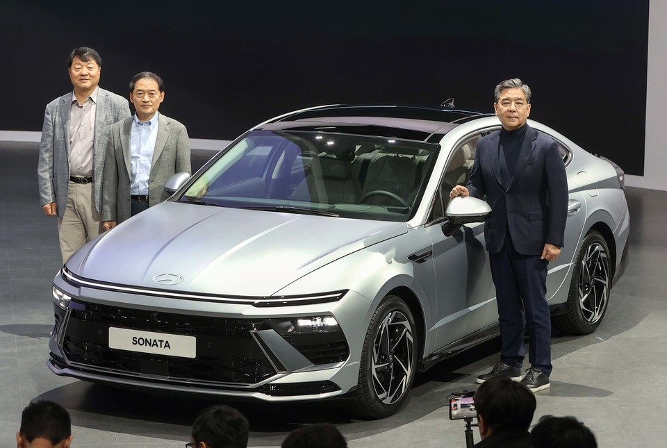 2023 서울모빌리티쇼에서 공개된 ‘현대 쏘나타 디 엣지’ [사진=서울모빌리티쇼 조직위원회]