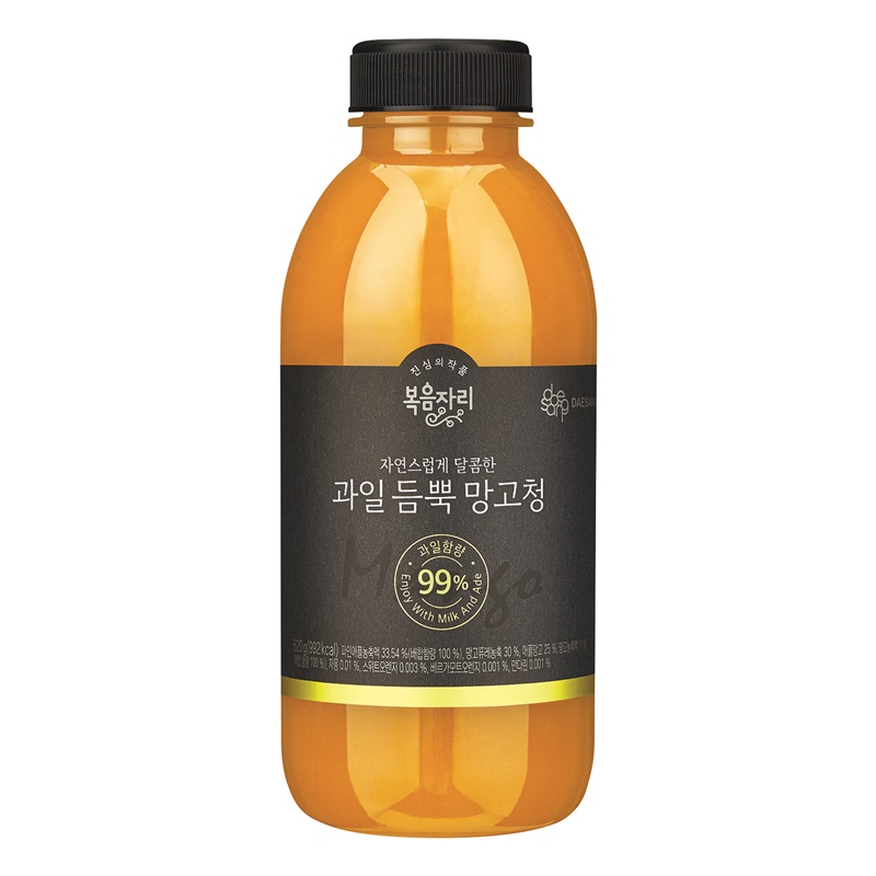 대상다이브스 복음자리에서 '과일 듬뿍 망고청' 신제품을 출시했다. [사진=대상]