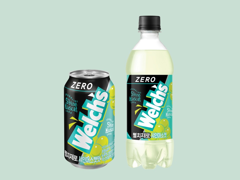 농심이 신제품 '웰치제로 샤인머스캣'을 출시한다. [사진=농심]