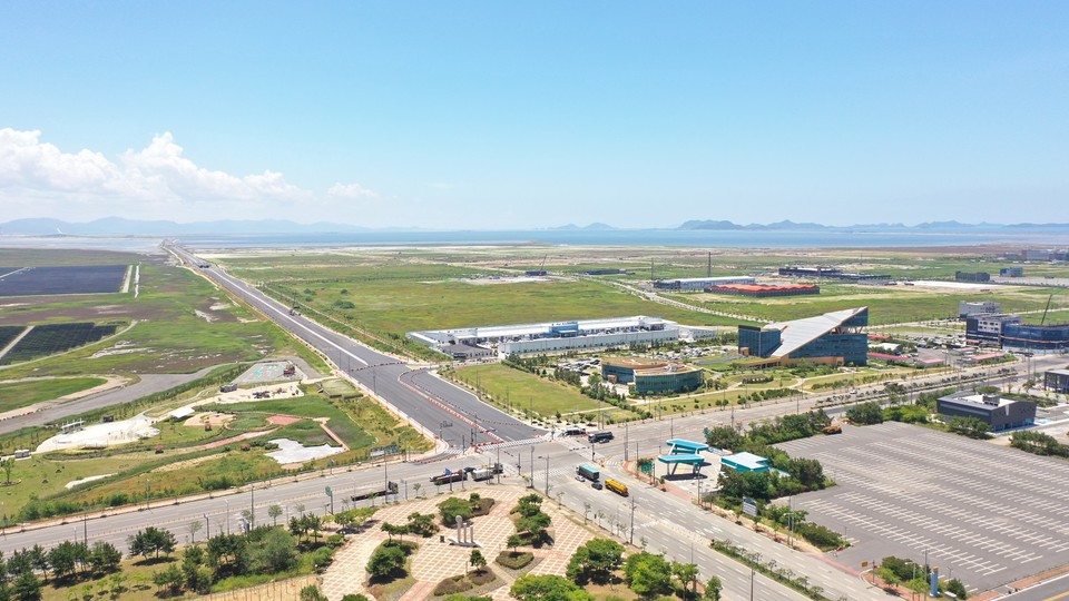 전라북도 군산시에 위치한 새만금국가산업단지 모습 [사진=LG화학]