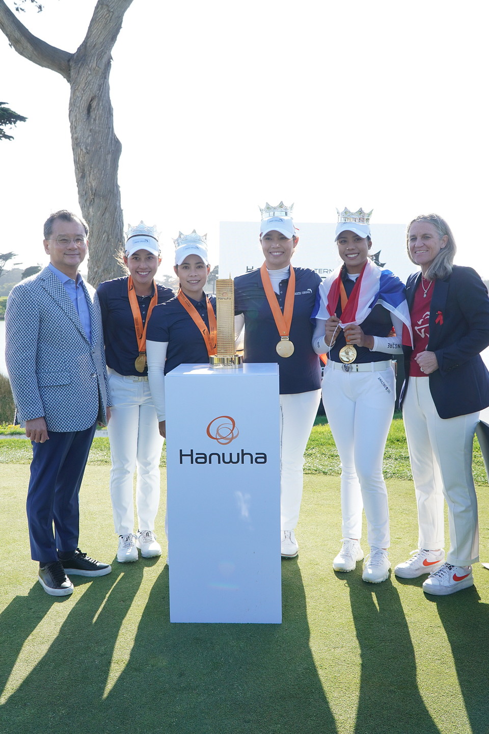 한화생명이 5년 만에 여자골프 국가대항전 '인터내셔널 크라운'을 재개했다. [사진=한화생명]
