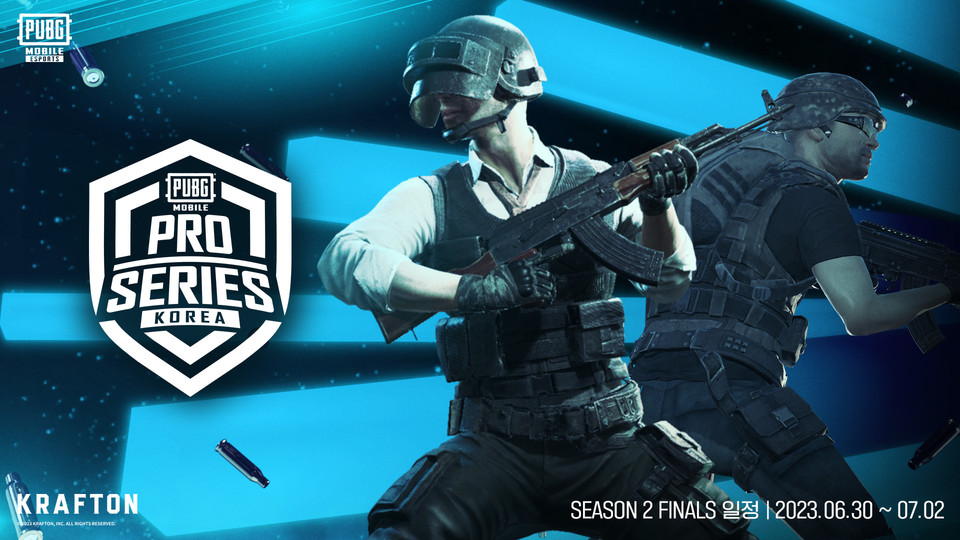 PMPS 2023 시즌 1 파이널은 오는 30일부터 시작해 7월 2일 마무리된다. [사진=크래프톤]