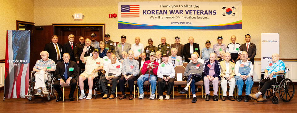 효성이 미국 육군 군수사령부에서 6∙25 정전 70주년 행사를 개최했다. [사진=효성]