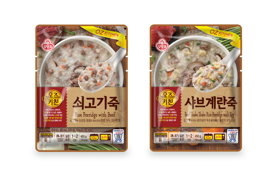 두뇌활동이 많은 수험생에게는 탄수화물 섭취가 특히 중요한데, 죽은 밥에 비해 부드러워 소화에 큰 도움이 주고 속을 편안하게 해주기 때문에 간단한 식사나 간식으로 즐기면 좋다. [사진=오뚜기]