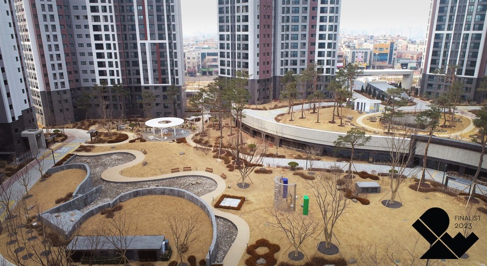 01. 안산 푸르지오 브리파크 단지내 조경공간 '돌과 빛의 풍경'