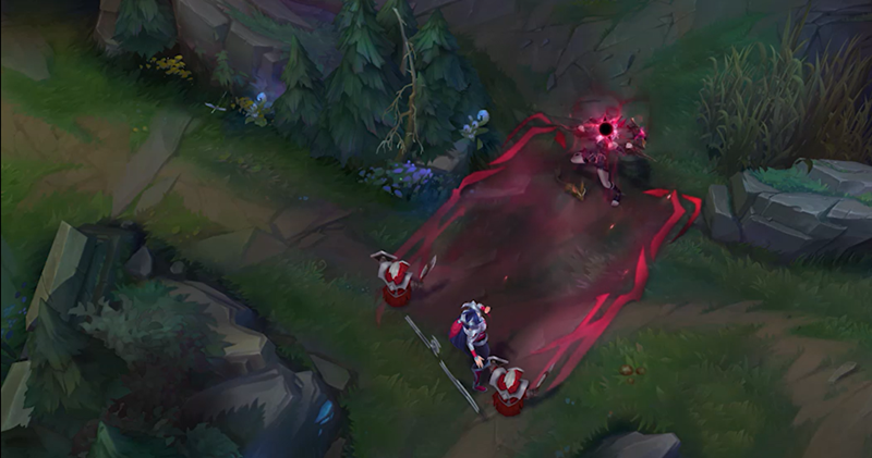 정신을 집중해 ‘오싹한 비명(E)’을 지르는 ‘브라이어’. [사진=라이엇 게임즈]