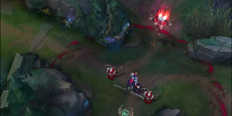 뛰어난 추격 및 군중 제어 능력을 보여주는 궁극기 ‘불가항력적 죽음’. [사진=라이엇 게임즈]