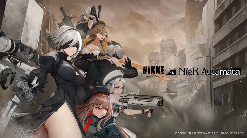 ‘승리의 여신: 니케’와  ‘니어: 오토마타’의 컬래버레이션은 오는 28일까지 약 4주간 진행된다. [사진=레벨 인피니트]