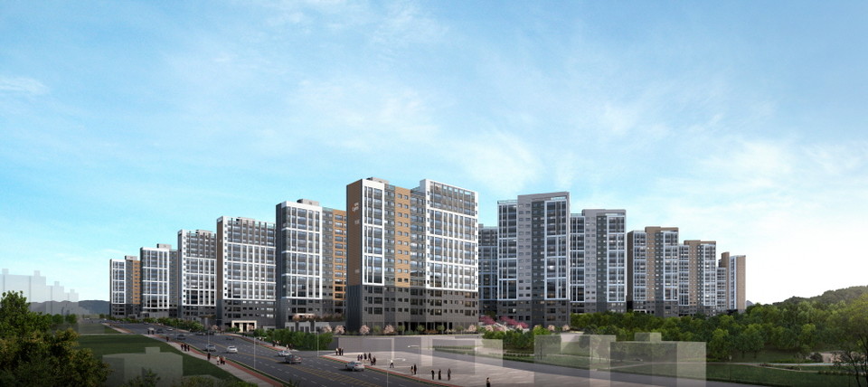 울산 다운2지구 우미린 투시도 [사진=우미건설] 