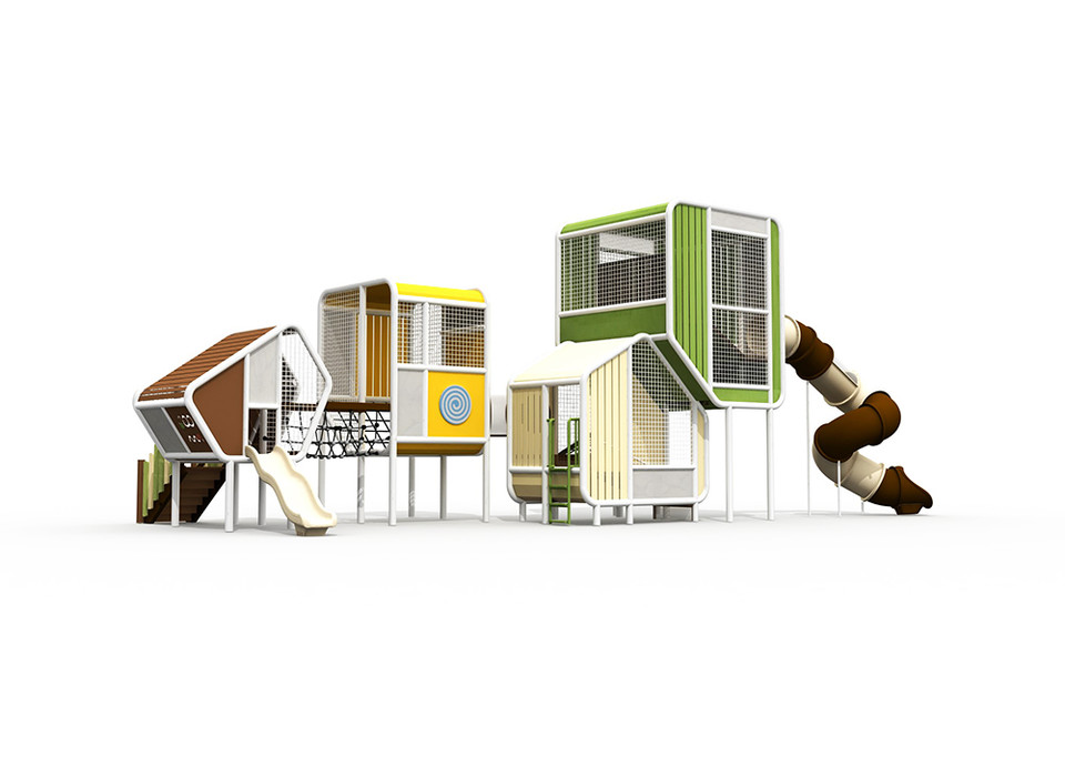 안양 두산위브 더 아티움 놀이시설 ‘큐브 조합놀이대’ [사진=두산건설]