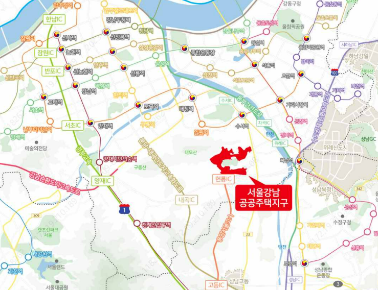 한국토지주택공사(이하 LH)가 서울강남 공공주택지구 내 마지막 공급대상 토지인 업무시설용지와 주차장용지 2필지를 매각한다. [사진=LH]