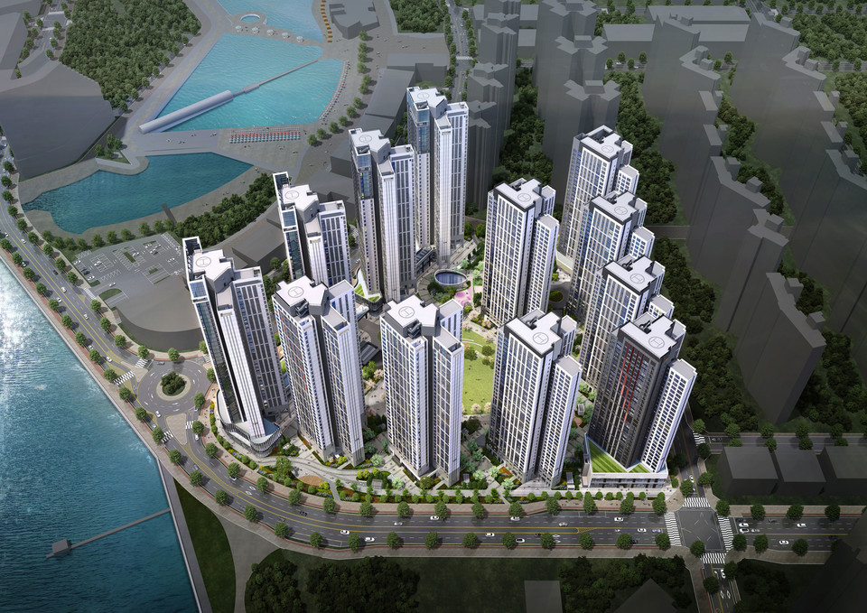 힐스테이트 더웨이브시티 조감도 [사진=현대건설]