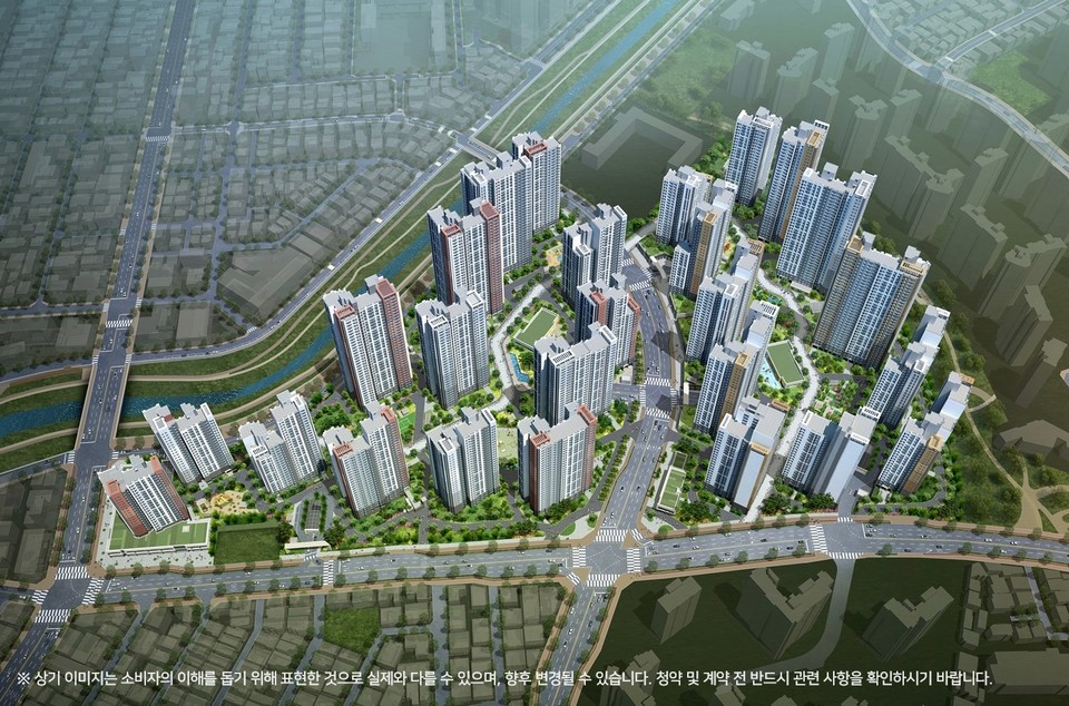 트리우스 광명 조감도 [사진=대우건설]