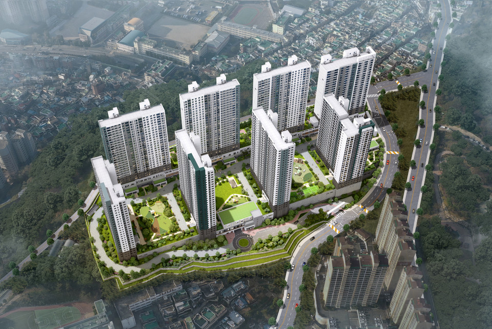 문현 푸르지오 트레시엘은 반경 800m 내에 부산도시철도 2호선 국제금융센터·부산은행역이 위치해 있다. [사진=대우건설]