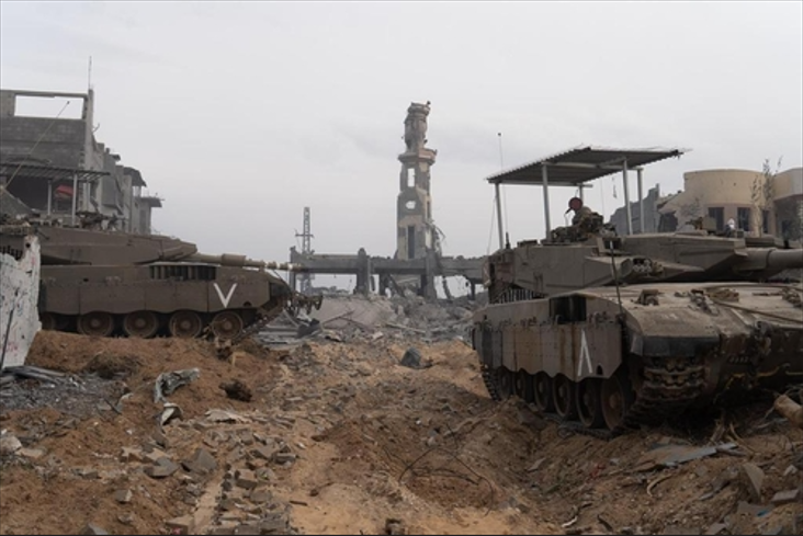 가자지구에서 기동중인 이스라엘군 탱크. [사진=연합뉴스]