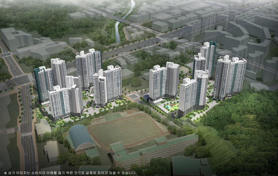 관저 푸르지오 센트럴파크 조감도 [사진=대우건설]