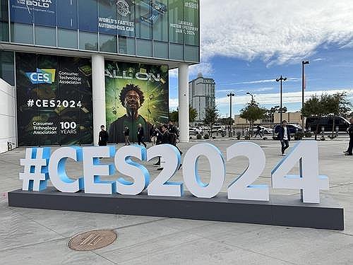 세계 최대 가전·IT 전시회 CES 2024가 열린 미국 라스베이거스 컨벤션센터 웨스트홀 전경 [사진=언합뉴스]