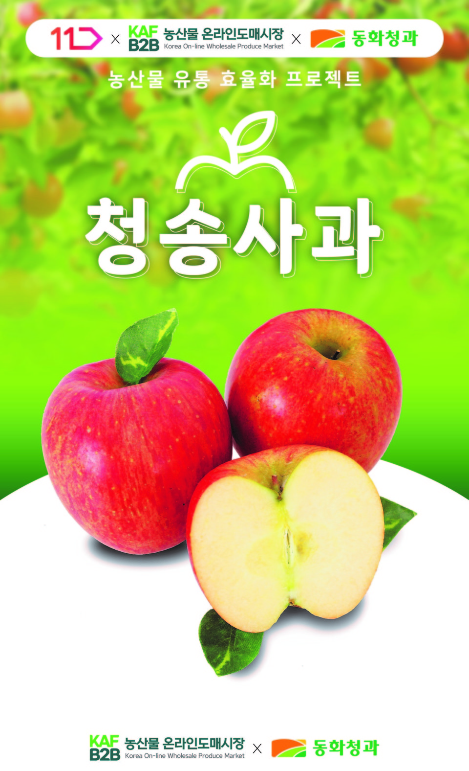 한국농수산식품유통공사(aT)가 운영하는 ‘농산물 온라인도매시장에서 ‘11번가’ 첫 거래가 시작된다. [사진=한국농수산식품유통공사] 