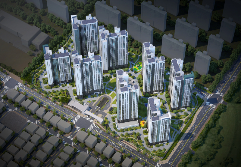 대우건설이 분양하는 평택푸르지오센터파인 조감도 [사진=대우건설] 