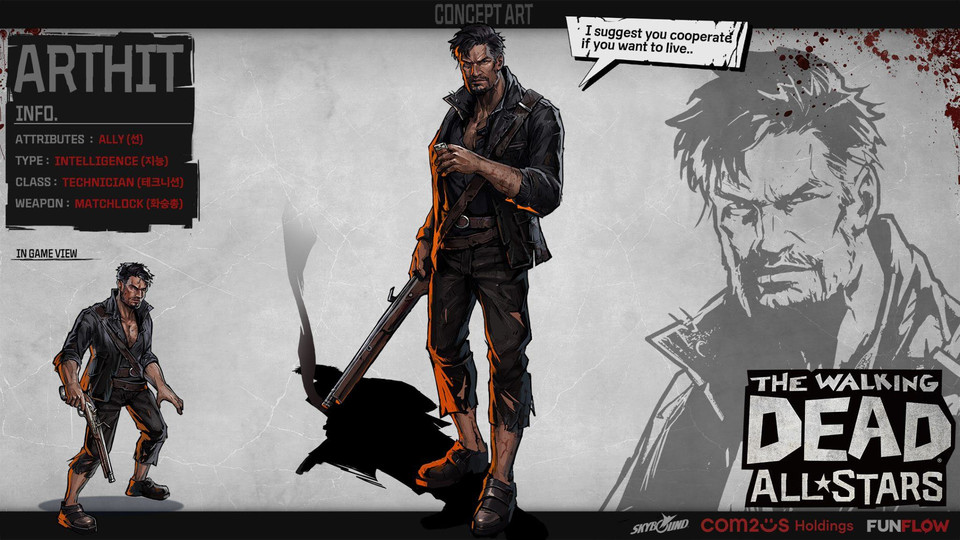 ‘워킹데드: 올스타즈’ 신규 캐릭터 ‘아팃’ [사진=컴투스홀딩스]