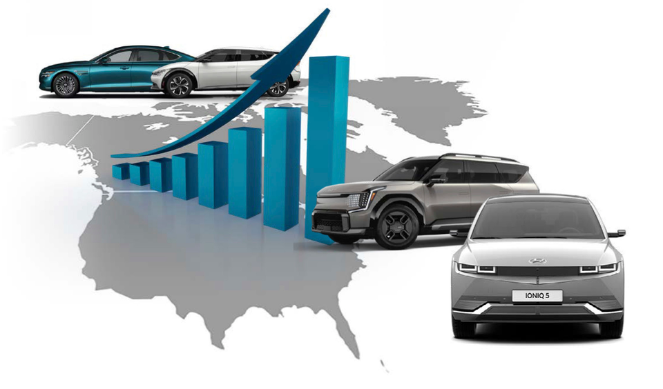 현대차그룹이 미국 전기차 시장에서 판매 2위를 달성했다. [사진=현대자동차]