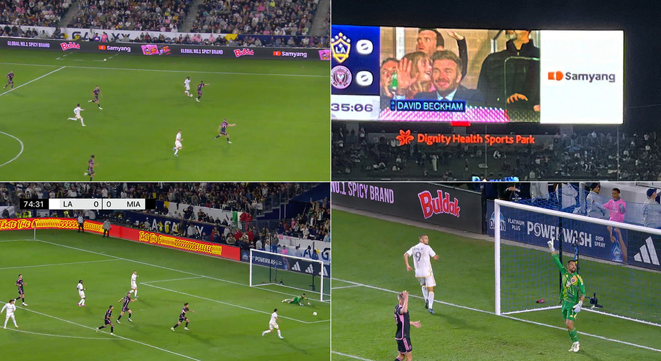  삼양라운드스퀘어가 스폰서십으로 참여한 LA갤럭시의 ‘2024 메이저리그사커(MLS)’ 홈 개막전 [사진=삼양라운드스퀘어] 