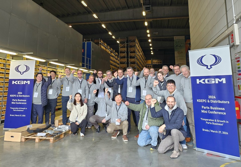 KGM이 네덜란드에서 AS 부품 협력과 성장이라는 주제로 컨퍼런스를 진행했다. [사진=KGM]