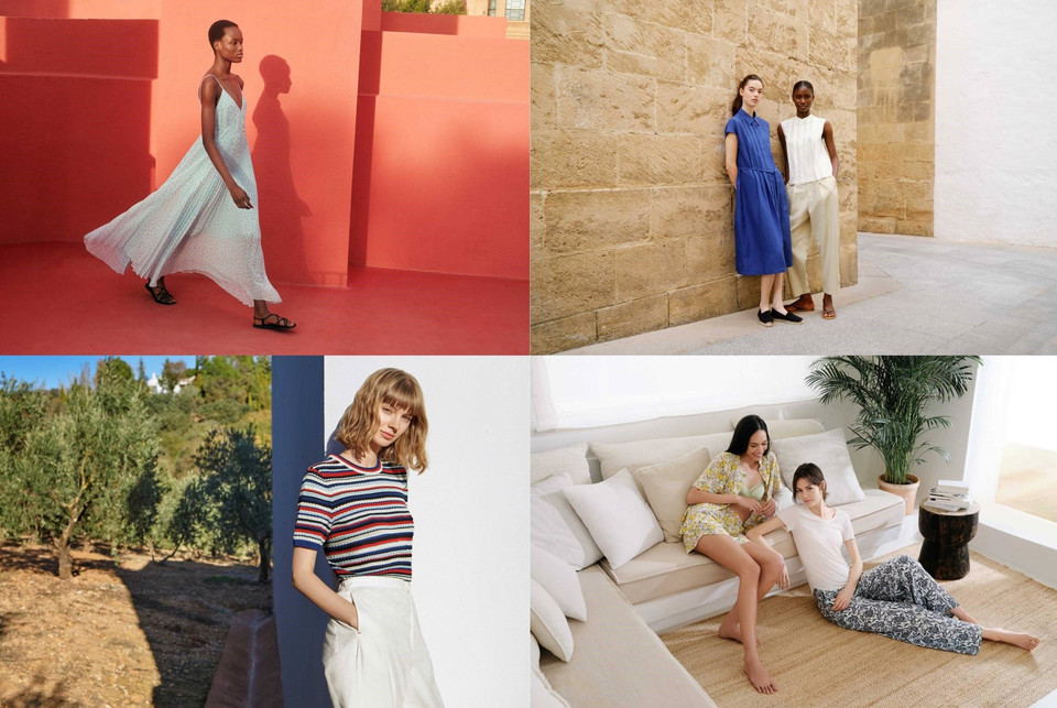 유니클로 24SS 협업 컬렉션 (왼쪽부터 시계방향) UNIQLO：C, 꼼뜨와 데 꼬또니에, 프린세스 탐탐, 이네스 드 라 프레상쥬 [사진=유니클로] 