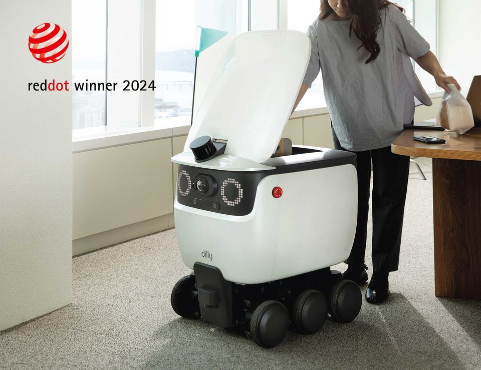 배민 배달로봇 딜리, 해외 디자인 어워드 2관왕 달성 [사진=우아한형제들]