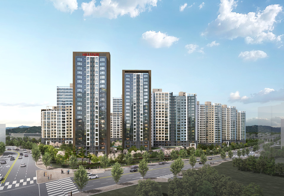 힐스테이트 죽림더프라우드 투시도. [사진=현대건설]