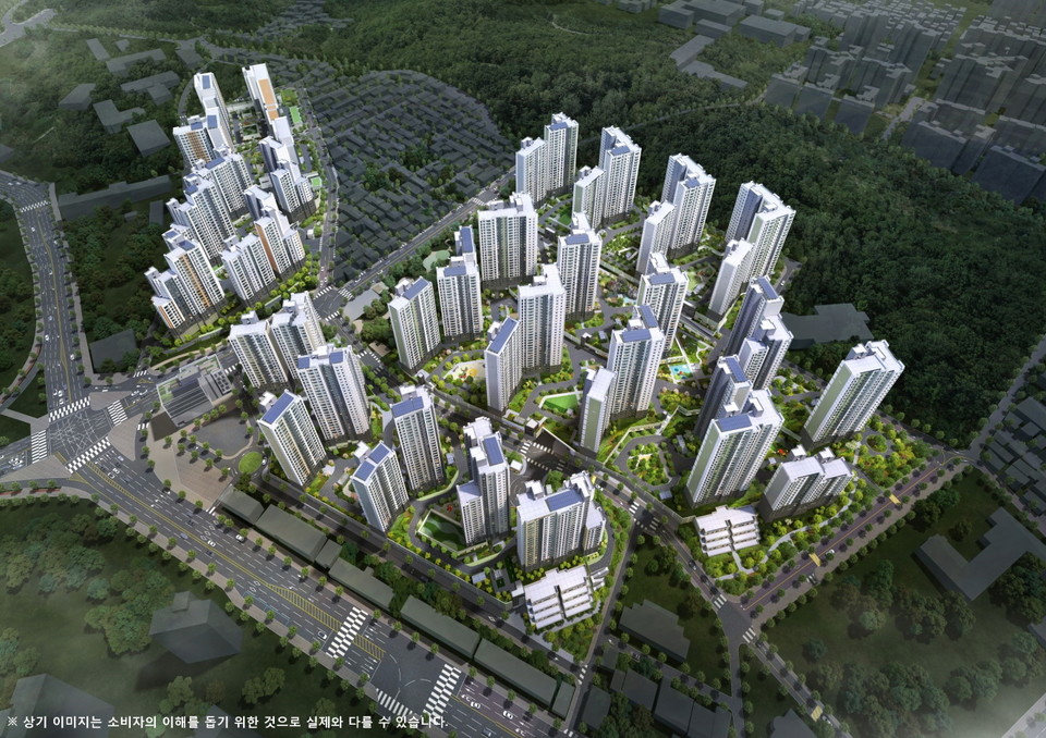 성남 산성1구역 조감도. [사진=대우건설]