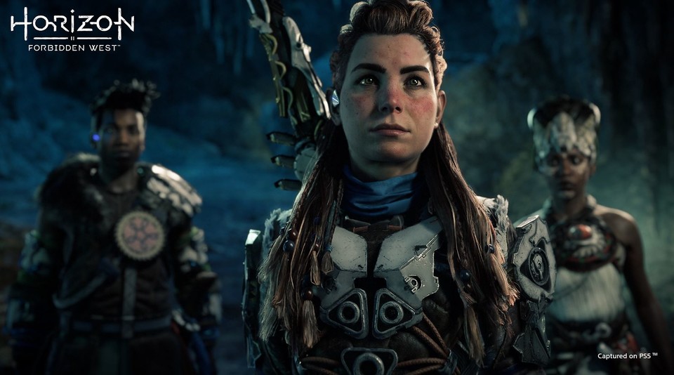 호라이즌 시리즈의 주인공, 에일로이의 얼굴 [사진= 소니]