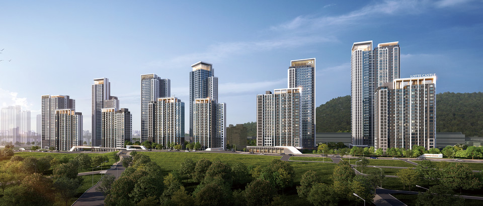 서울 상계5구역 재개발정비사업 투시도.(사진=롯데건설)