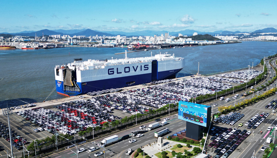 현대차 울산공장 수출선적부두.(사진 제공=현대차∙기아)