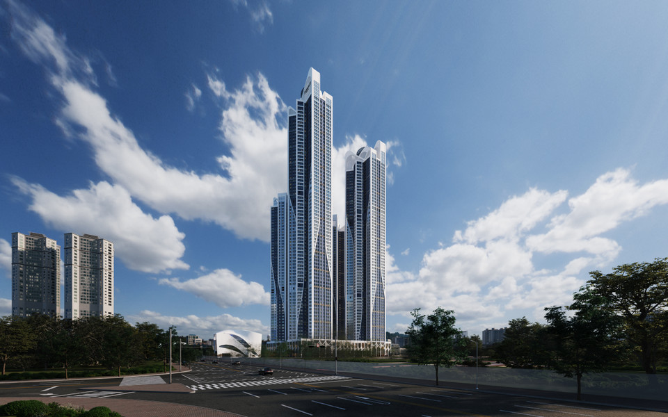 ‘블랑 써밋 74’  주경투시도. (자료=대우건설)