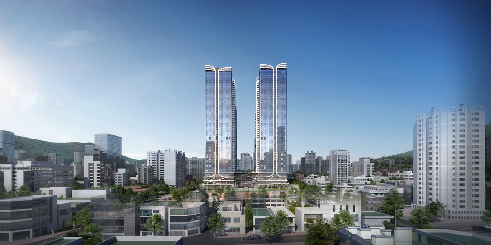 서면 써밋 더뉴 투시도. (대우건설 제공)