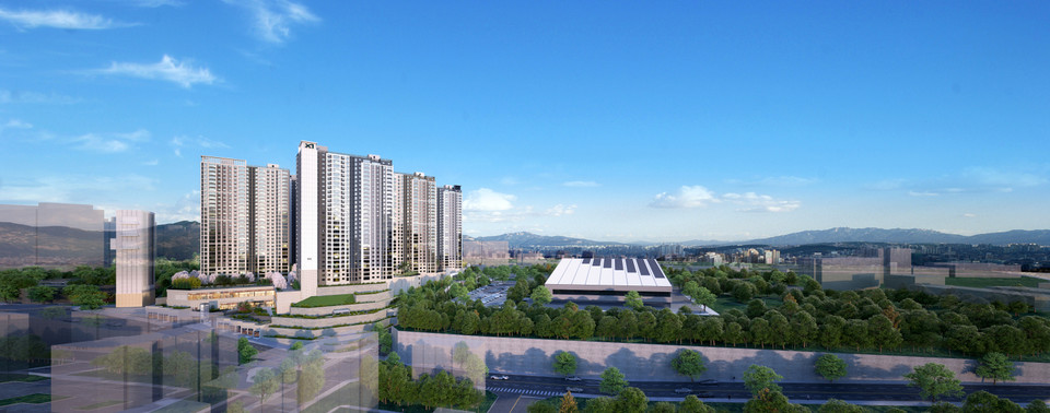 양산자이 파크팰리체 투시도. (GS건설 제공)