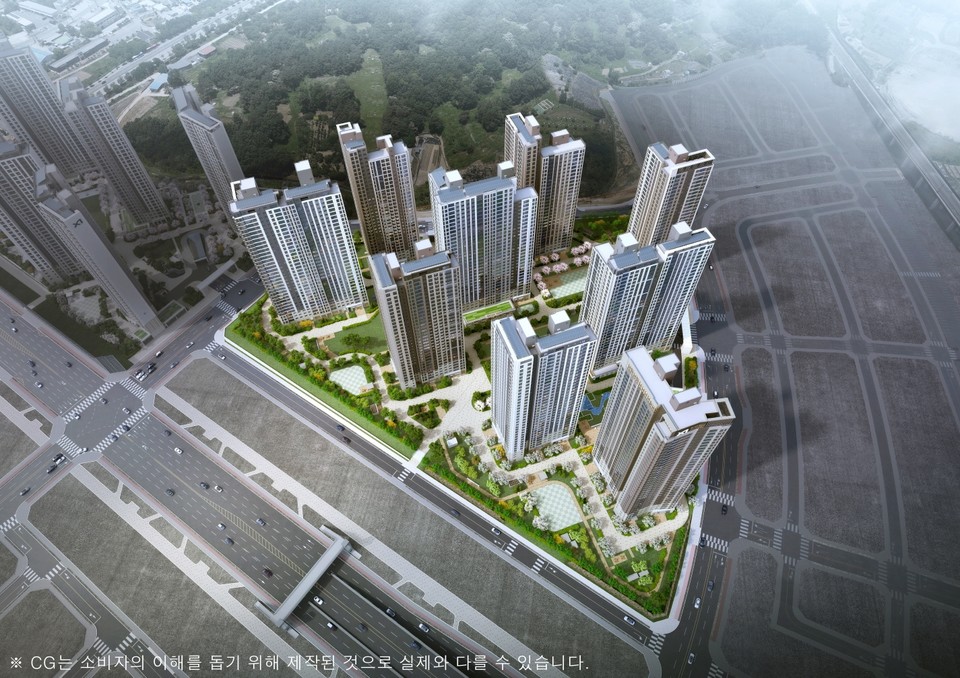 아산탕정자이 센트럴시티 조감도. (GS건설 제공)