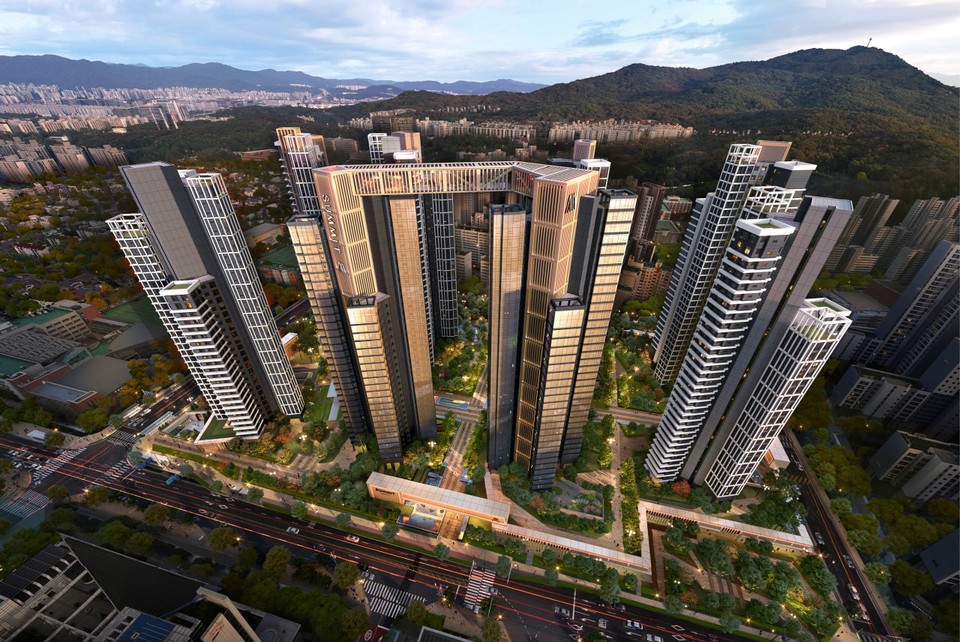 대우건설이 개포우성7차에 제안한 ‘써밋 프라니티’ 조감도. (사진=대우건설)