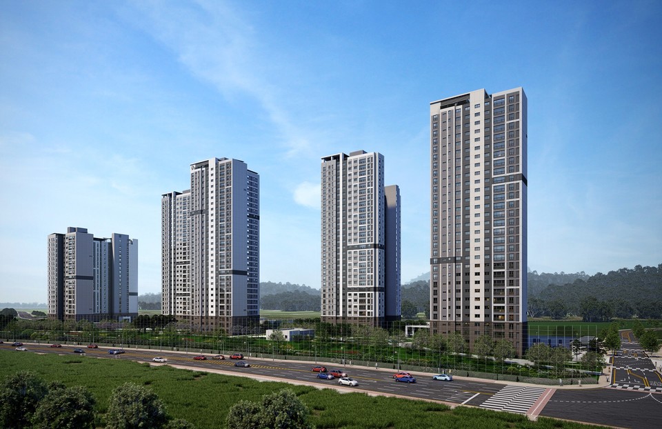 왕숙 푸르지오 더 퍼스트 B2 블록 주경 투시도. (대우건설 제공)