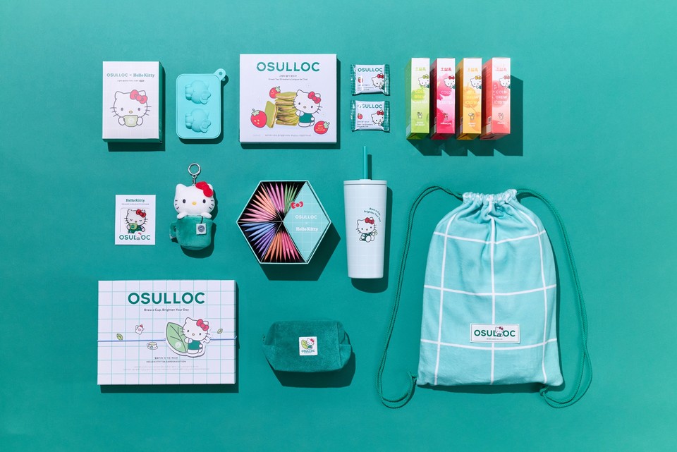 아모레퍼시픽의 티 브랜드 오설록이 글로벌 캐릭터 헬로키티와 협업한 ‘헬로키티 컬래버 에디션’을 10일 출시했다.