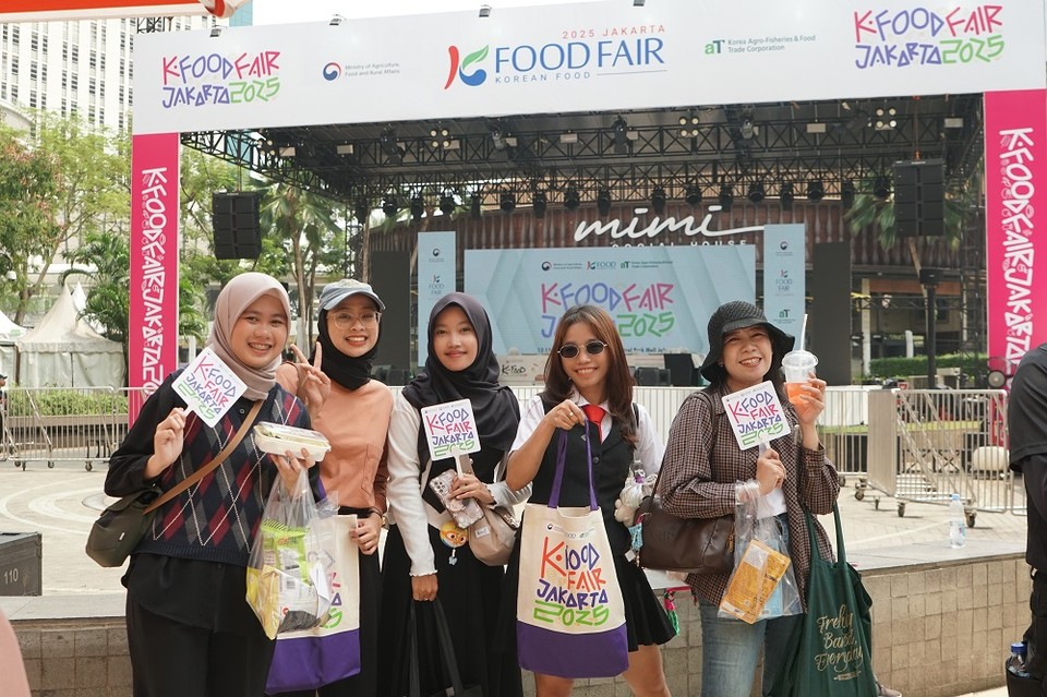 인도네시아 자카르타 K-푸드페어 B2C 행사장 전경. (사진=aT 제공)