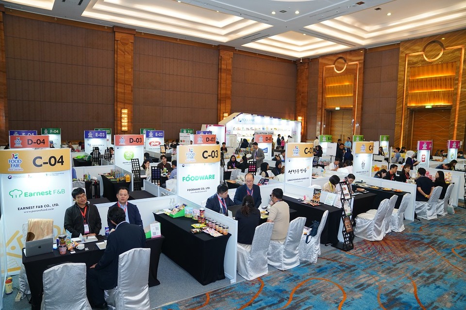인도네시아 자카르타 K-푸드페어 B2B 행사장 전경. (사진=aT 제공)