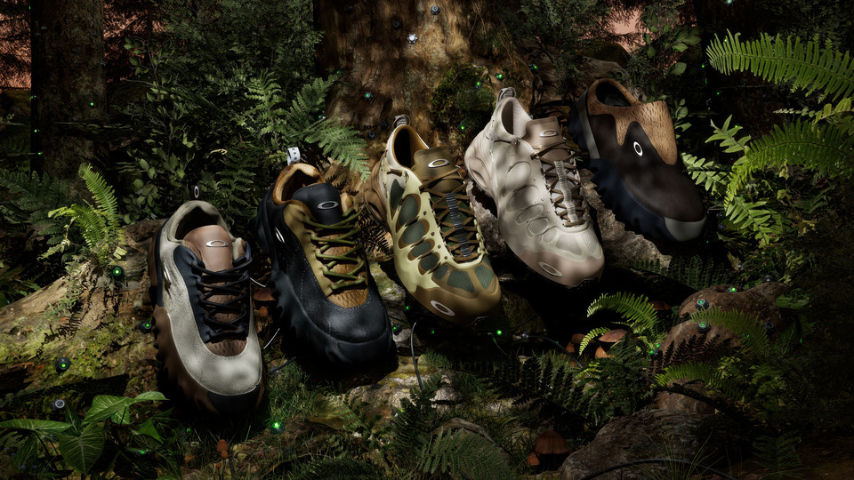  스포츠 브랜드 오클리가 실험적 디자인 프로젝트인 ‘오클리 팩토리 팀(Oakley Factory Team)’을 통해 스트리트 패션 레이블 ‘브레인 데드(Brain Dead)’와 협업한 2025년 컬렉션을 공개했다. [사진=오클리]