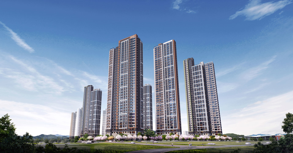 강원 원주시 남원주역세권 '원주역 우미린 더 스텔라'의 투시도. (우미건설 제공)